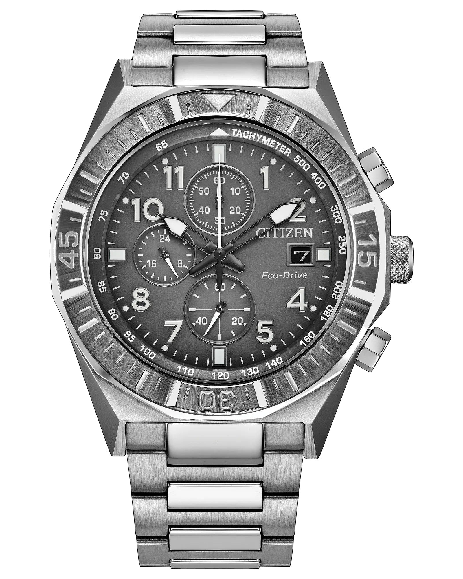 Citizen Nighthawk 42mm Chronograph Eco-Drive Watch. CA0890-54H