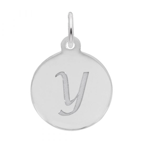Rembrandt Sterling Silver Script Letter "Y" Initial.