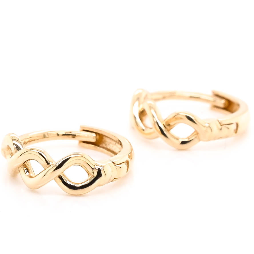 14KT Yellow Gold Huggie Earrings.