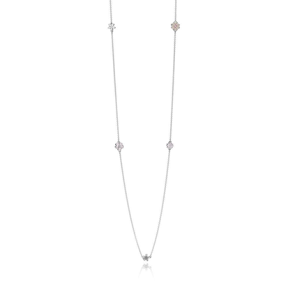 Poetic Blooms, Mixed Enamels, Clear CZ & Blush Pink Crystal
