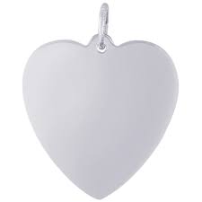 Rembrandt Sterling Silver Classic Heart Charm.