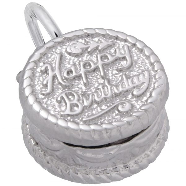 Rembrandt Sterling Silver Birthday Cake Charm.