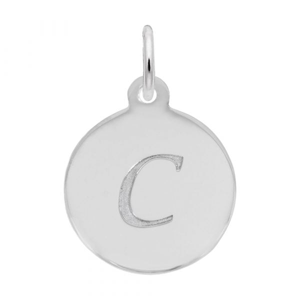Rembrandt Sterling Silver Script Letter "C' Initial.