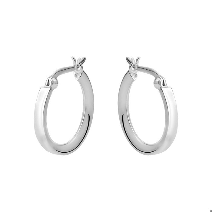 Sterling Silver 20mm Hoop Earrings.