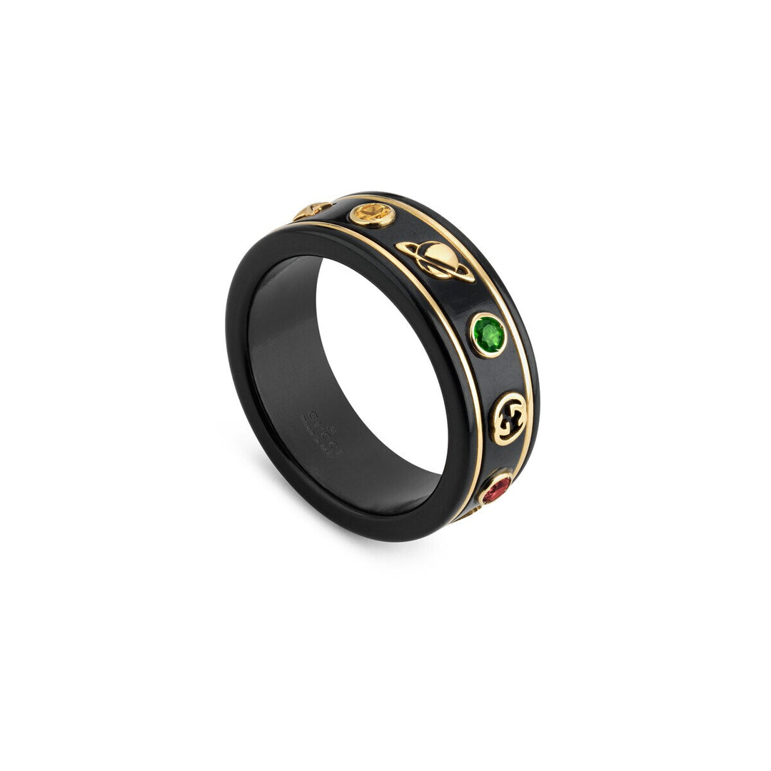 Gucci 18KT Yellow Gold 7mm Icon Ring.