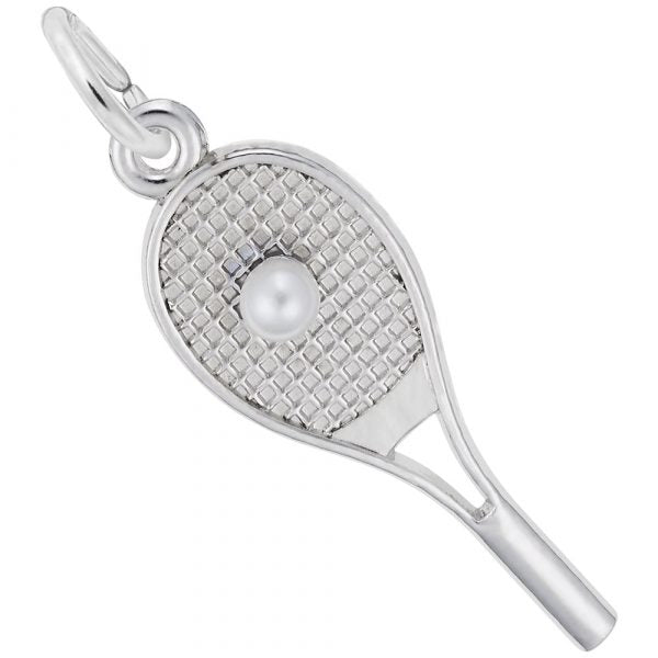 Rembrandt Sterling Silver Tennis Raquet Charm.