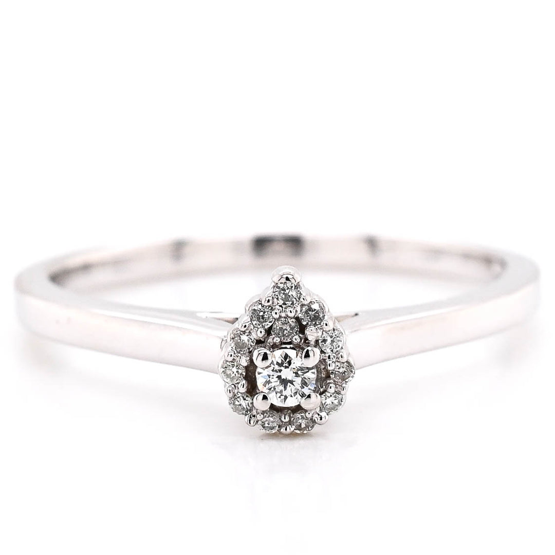 Fire and Ice 10KT White Gold 0.06CTW Canadian Diamond Ring