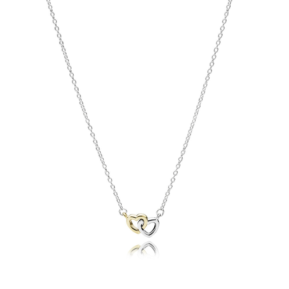 Interlocked Hearts Collier Necklace