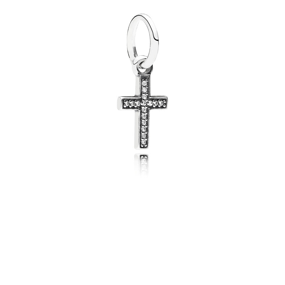 Sparkling Cross Dangle Charm