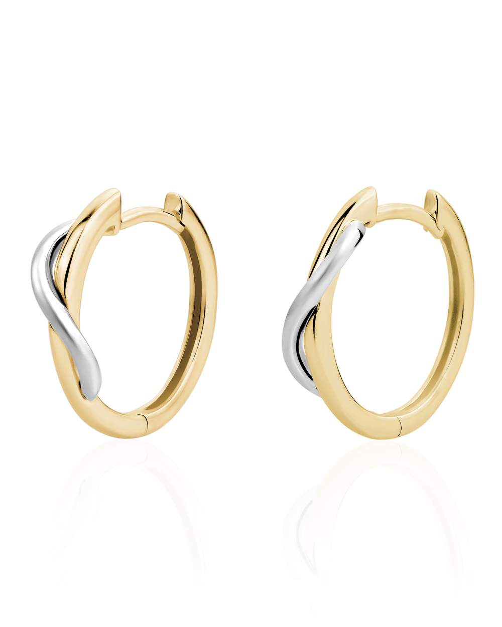 Larus Sterling silver 15mm Huggies Earrings.