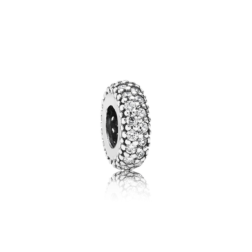 Clear Sparkle Spacer Charm
