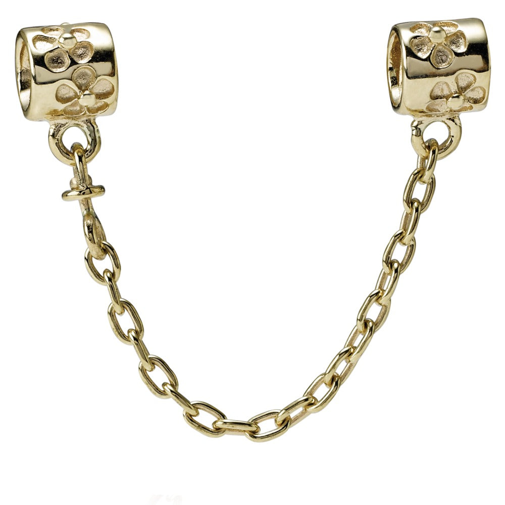 Safety Chain 14K Flower