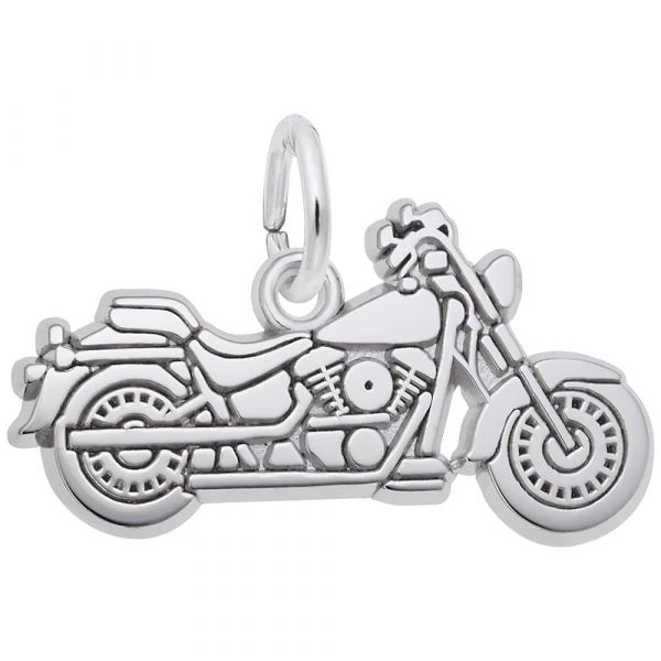 Rembrandt Sterling Silver Motorbike Charm.