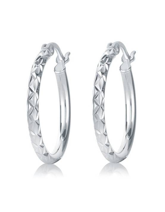 Larus Sterling Silver 20mm Hoop Earrings.