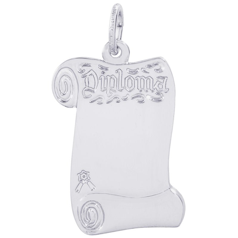 Rembrandt Sterling Silver Diploma Charm.
