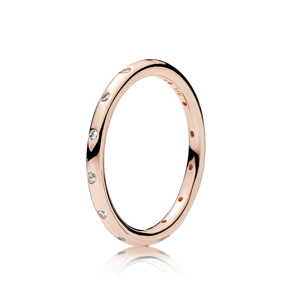 Simple Sparkling Band Ring