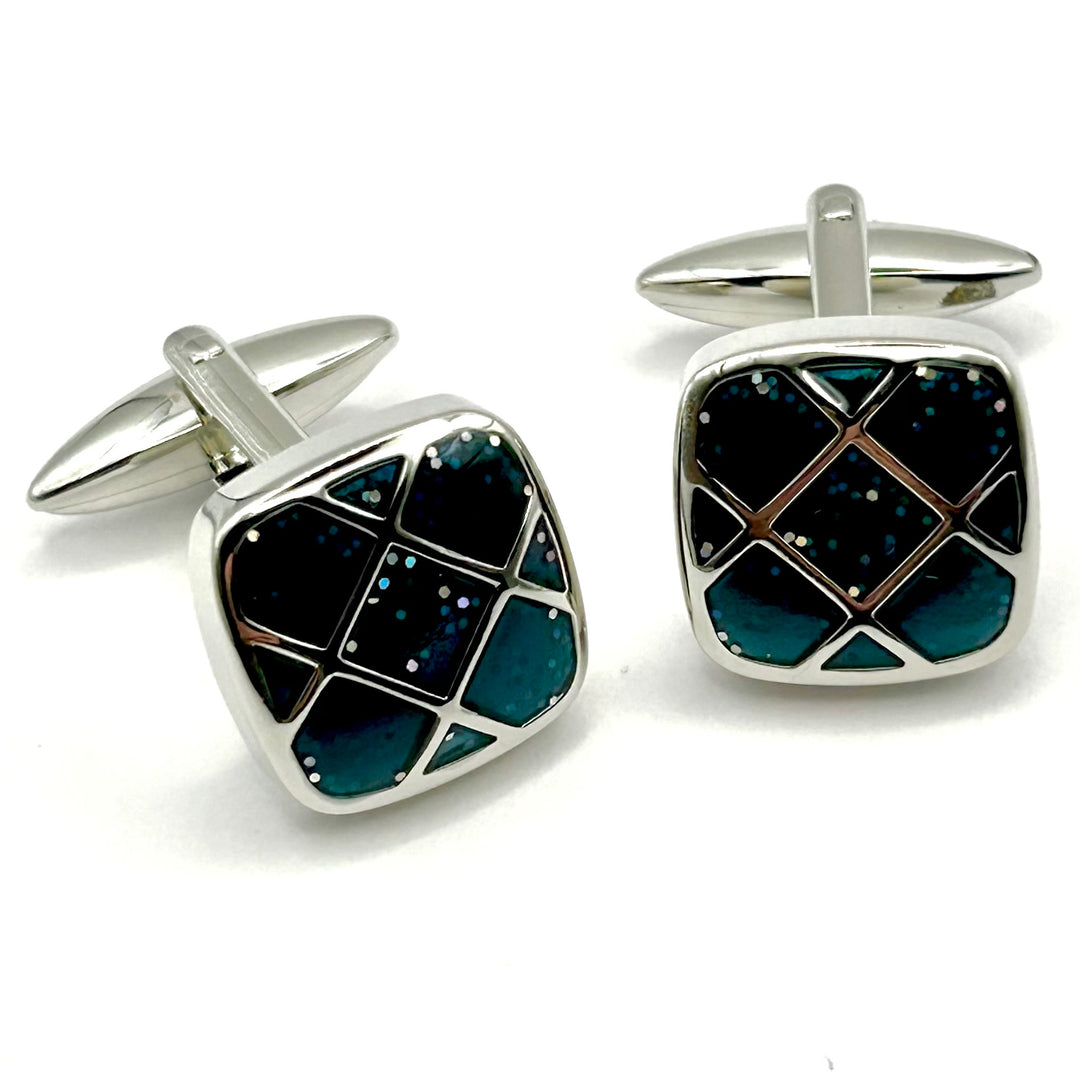 Webber Stainless Steel Cuff Links.
