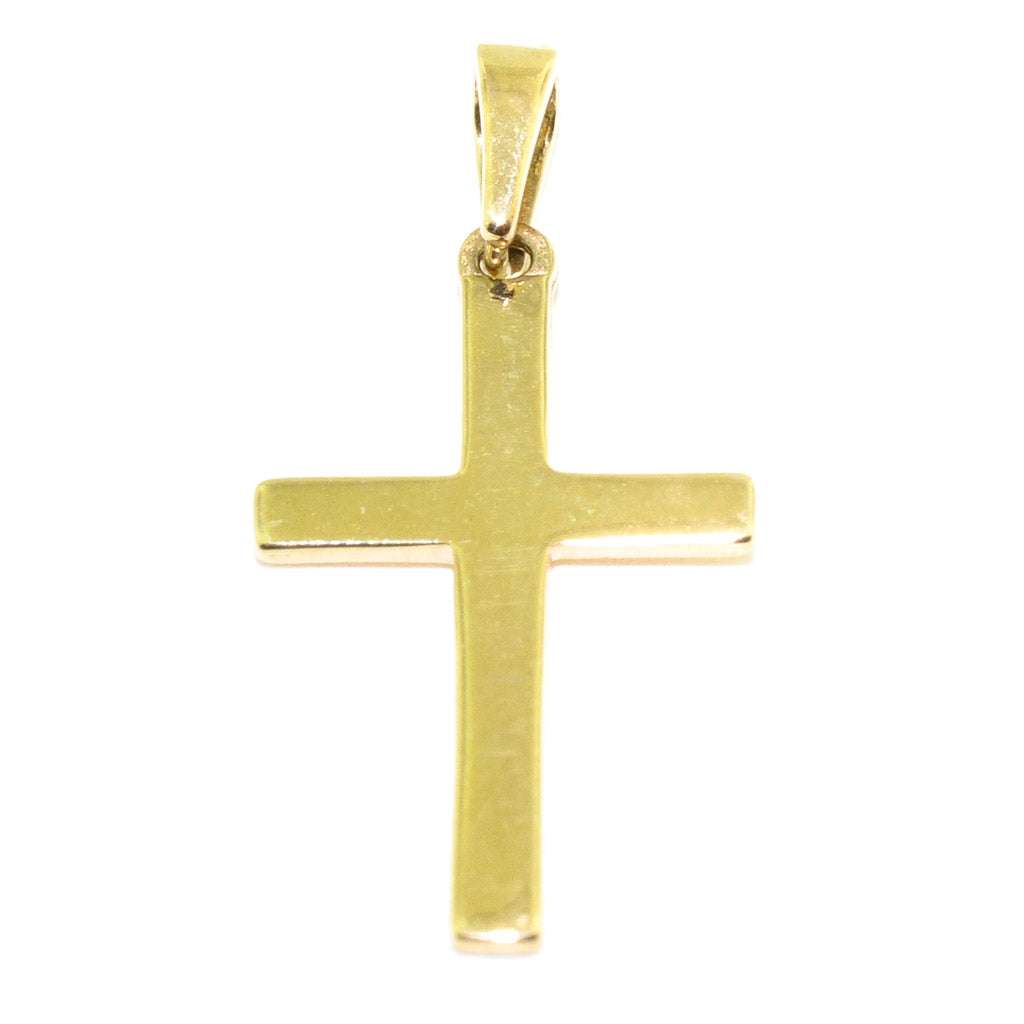10KT Yellow Gold 21x10MM Cross Pendant.