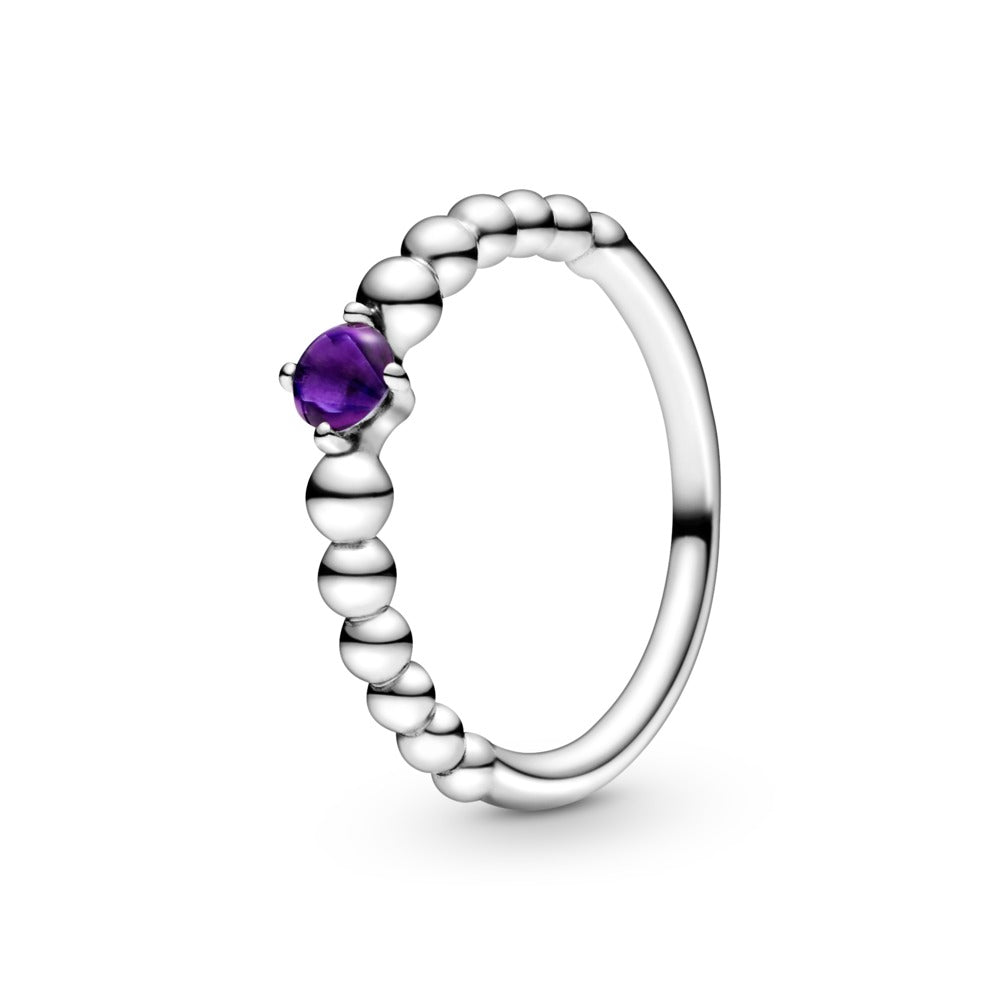 Pandora Purple Beaded Ring