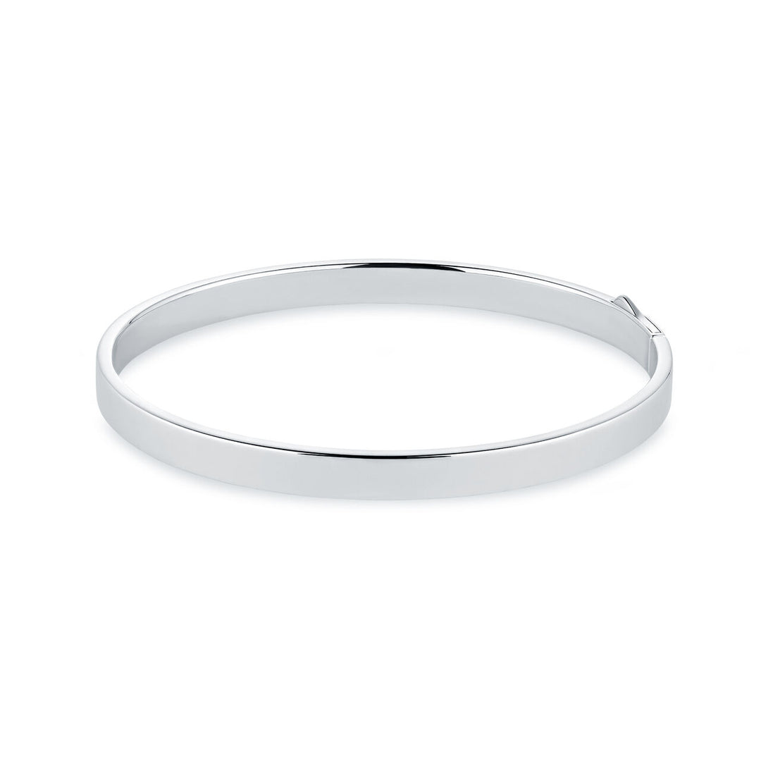Birks Essentials Sterling Silver 5mM Square Oval Bangle.