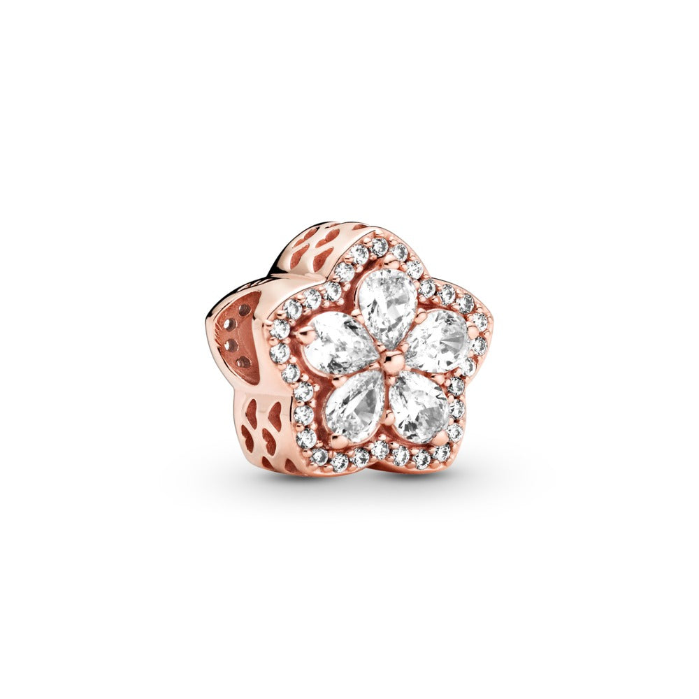 Sparkling Snowflake Pave Charm