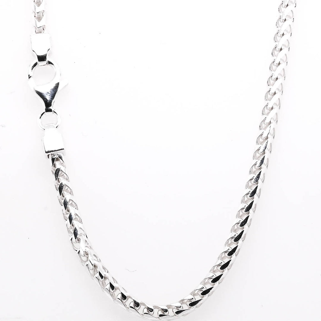 Sterling silver 18" 3mm Franco Link Chain.