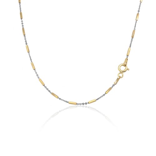 Sterling Silver 20" 1mm Link and Bar Chain.
