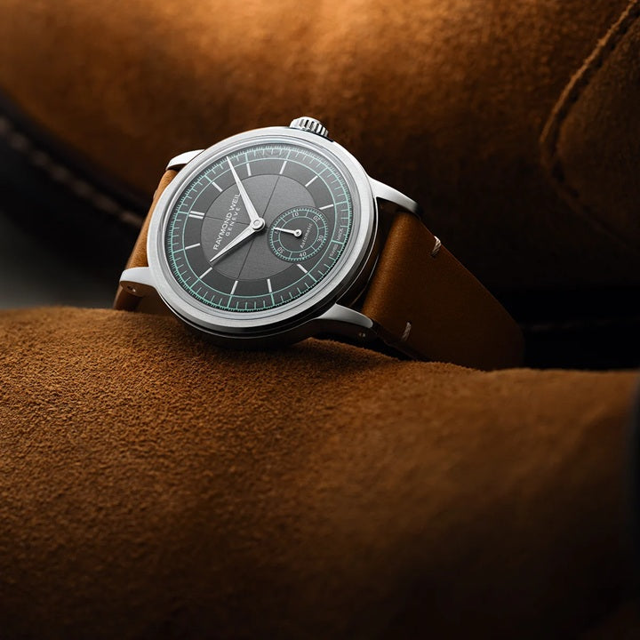 Raymond Weil Millesime Automatic Small Seconds Menthol Minute Track 35mm Watch. 2130-STC-60521