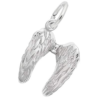 Rembrandt Sterling Silver Angel wings 3D Charm.