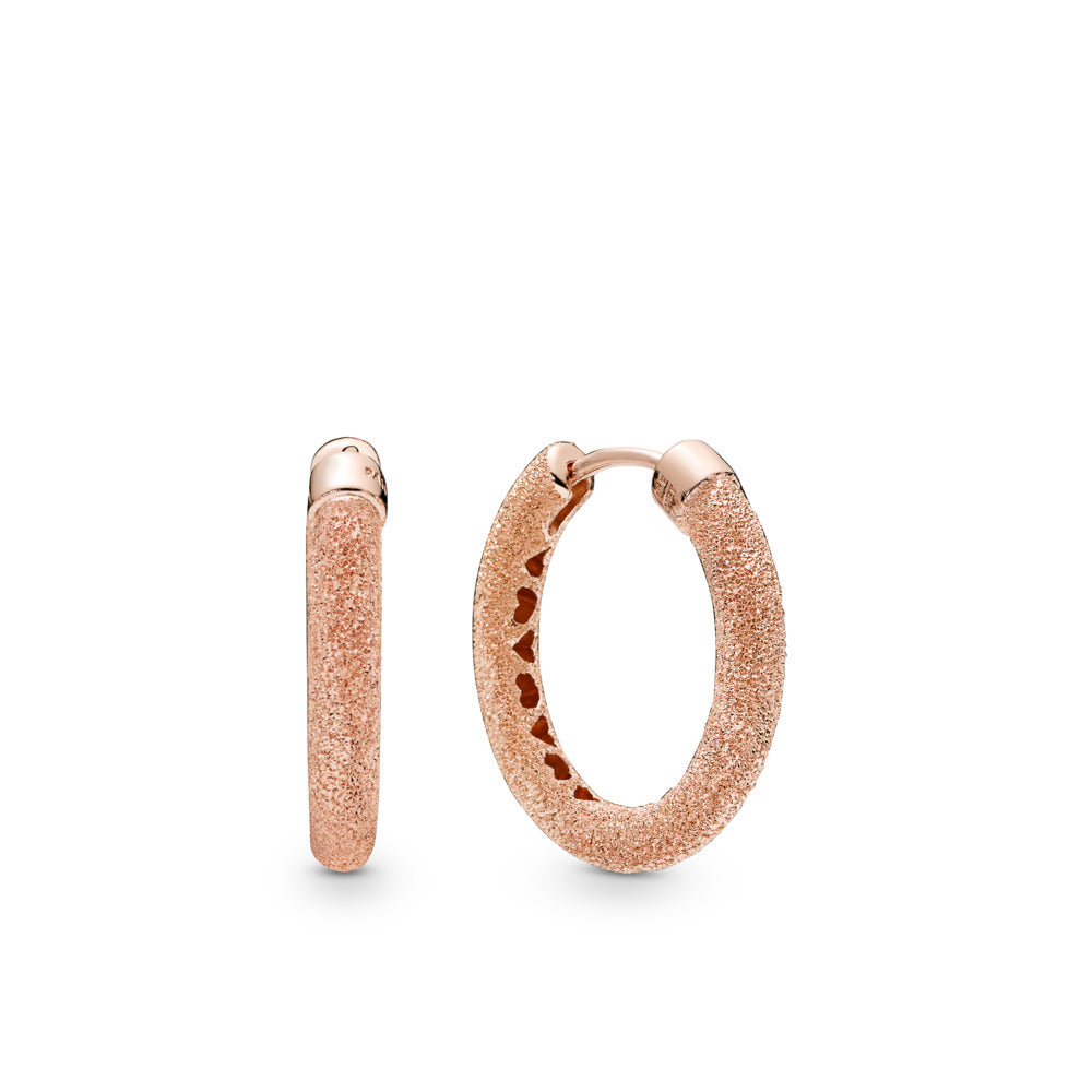 FINAL SALE - Matte Brilliance Hoop Earrings
