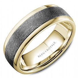 Bleu Royale 14KT Yellow Gold & Tantalum Wedding Band.