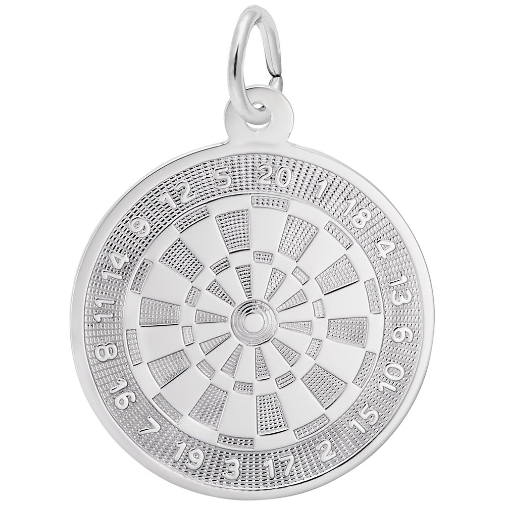 Rembrandt sterling silver Dart Board Charm