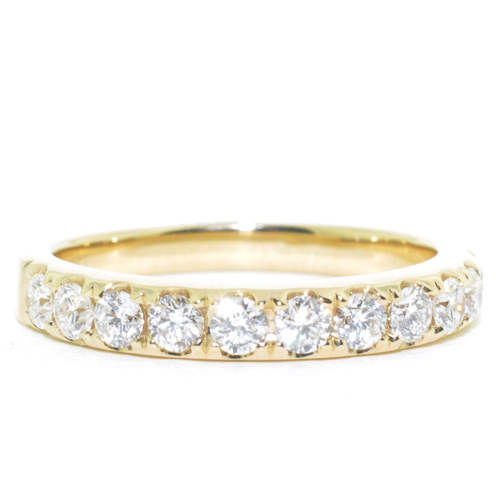 14KT Yellow Gold  0.71CTW  Diamond Wedding Band.