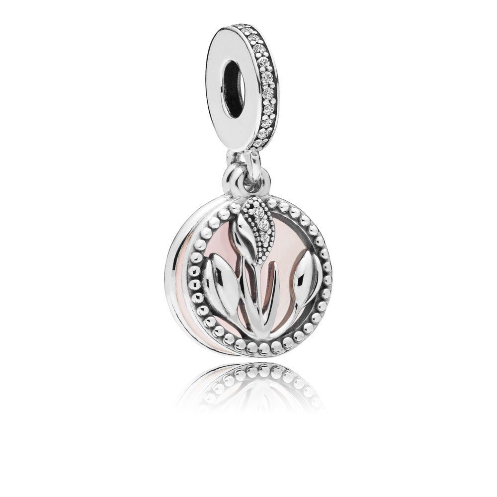 International Women�s Day, Clear CZ & Mixed Enamel