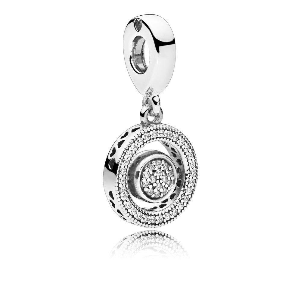 Spinning PANDORA Signature, Clear CZ