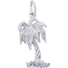 Rembrandt Sterling Silver Palm Tree Charm.