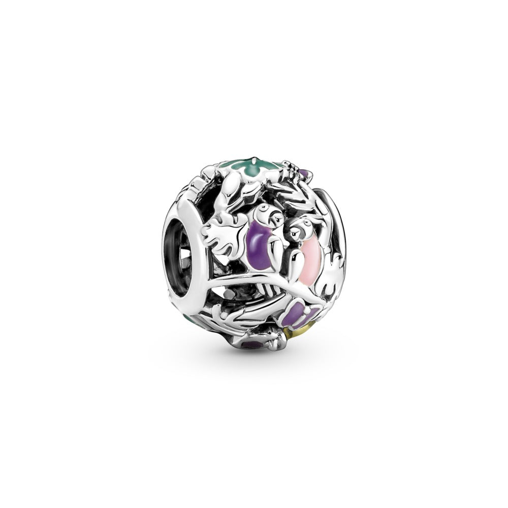 Pandora Jungle Creatures & Leaves Charm