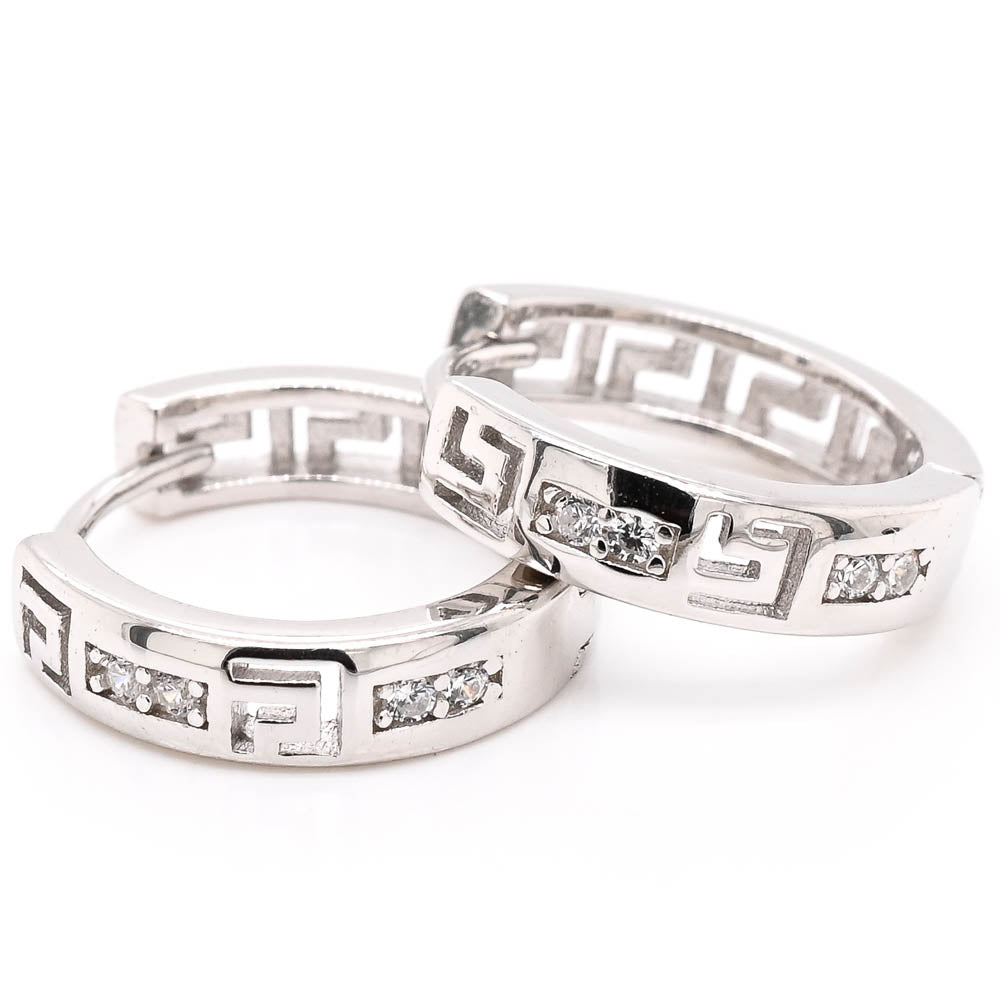 Sterling Silver 14mm Huggie Earrings.