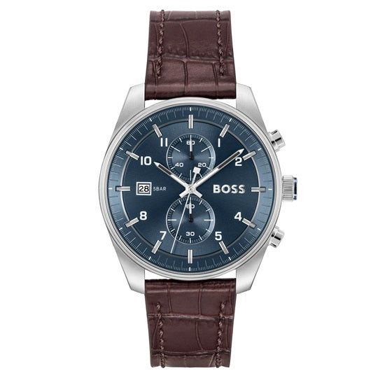 Hugo Boss Skytraveller 44mm Chronogrph Quartz Watch. 1514194