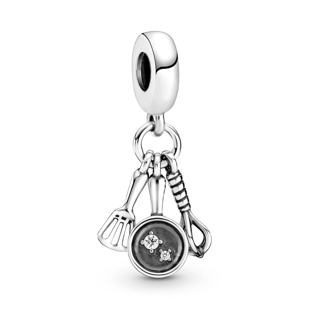 Spatula, Frying Pan and Whisk Dangle Charm