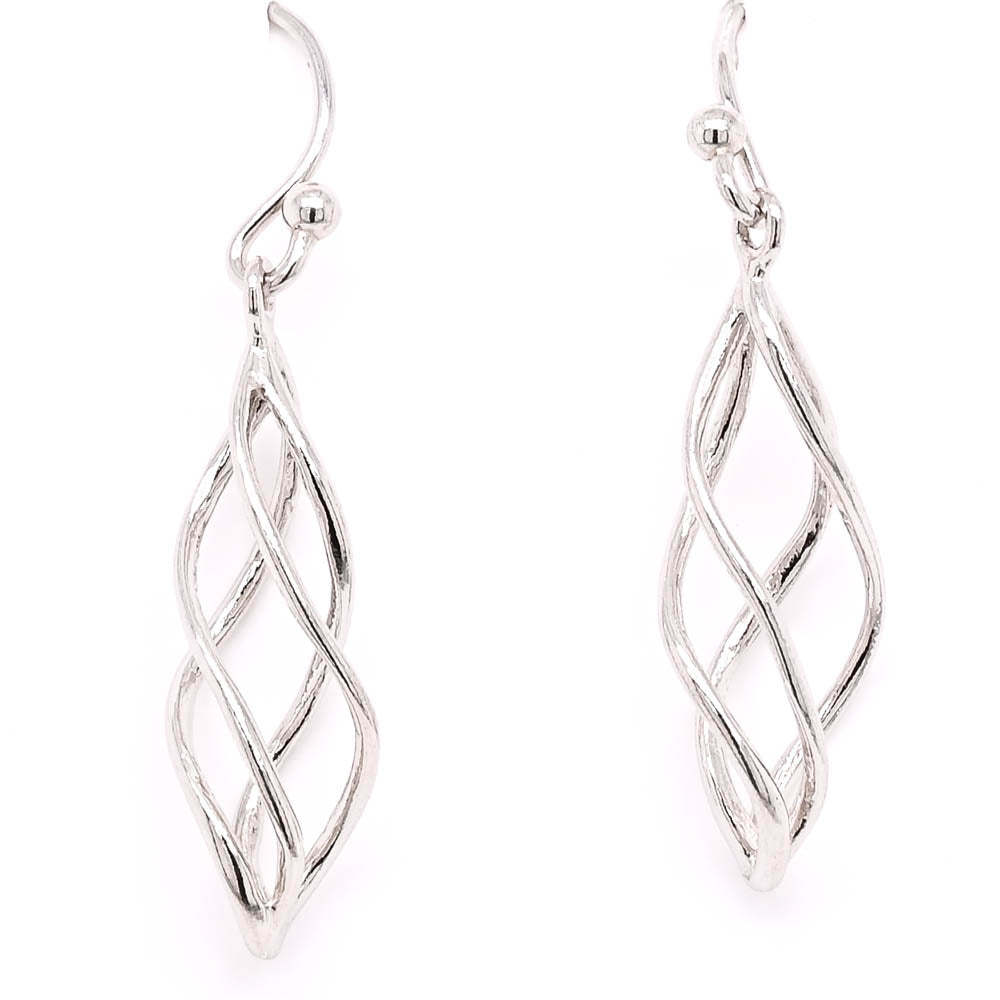 Sterling Silver Drop Earrings.