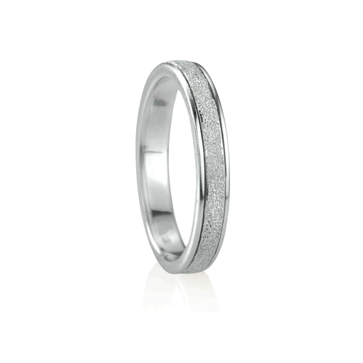 Stardust Meditation Ring Sterling Silver. Size 8.