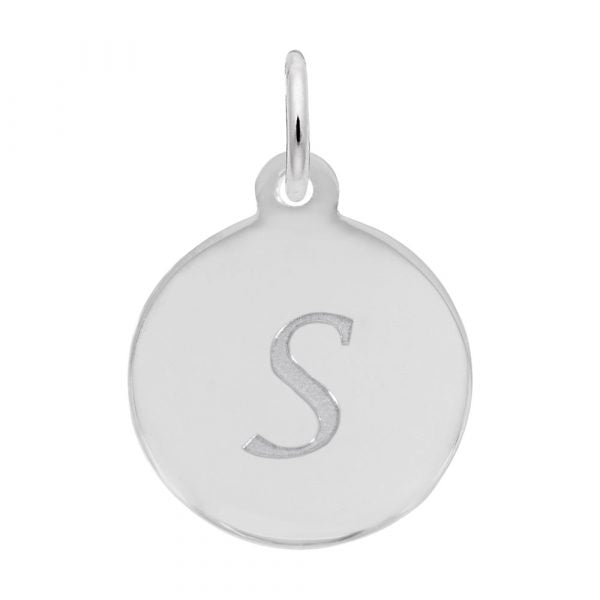 Rembrandt Sterling Silver Script Letter "S" Initial.