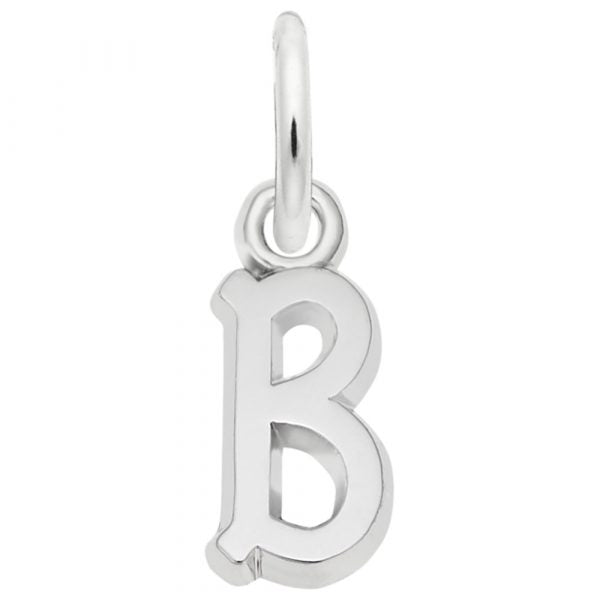 Rembrandt Sterling Silver B Charm.