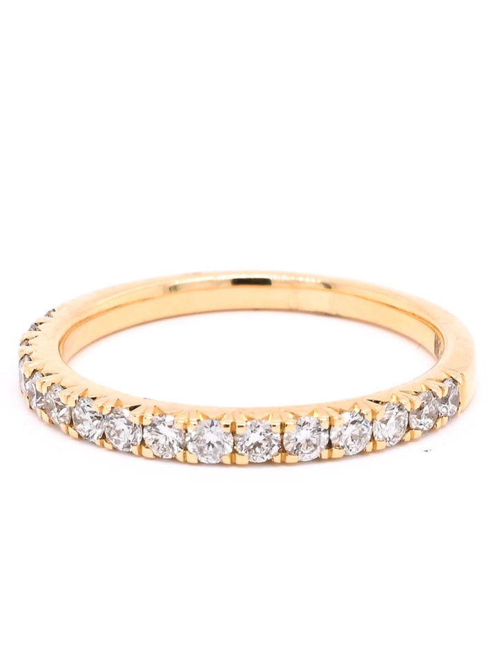 14KT Yellow Gold 0.48CTW Diamond Wedding Band.