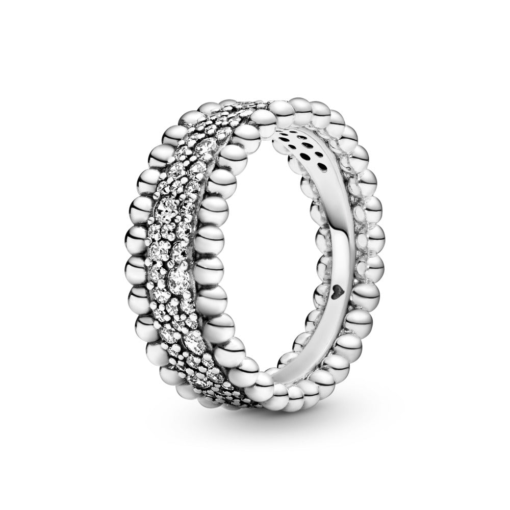 Beaded PaveBand Ring