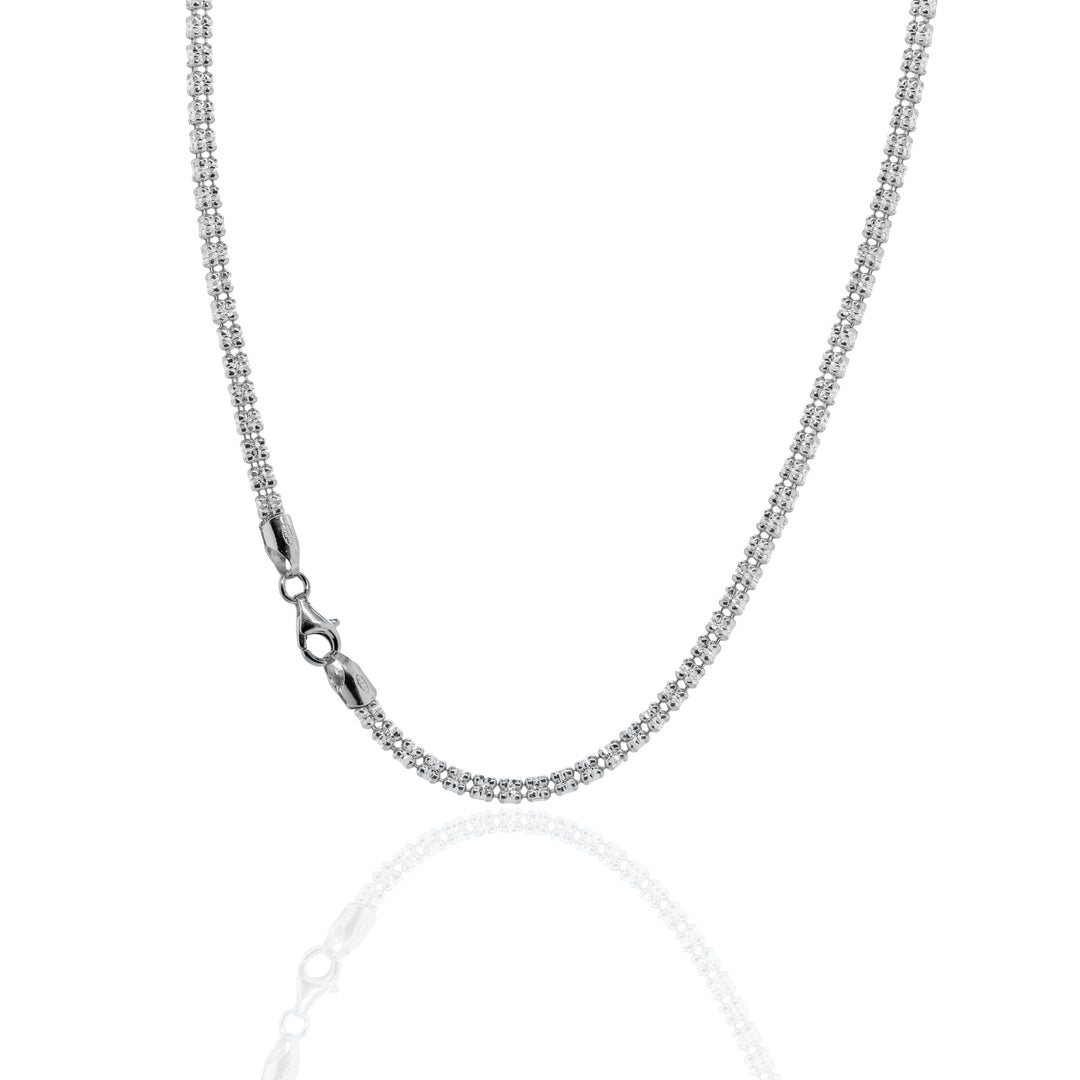 Sterling Silver 20" 3.9mm Fancy Ice Chain
