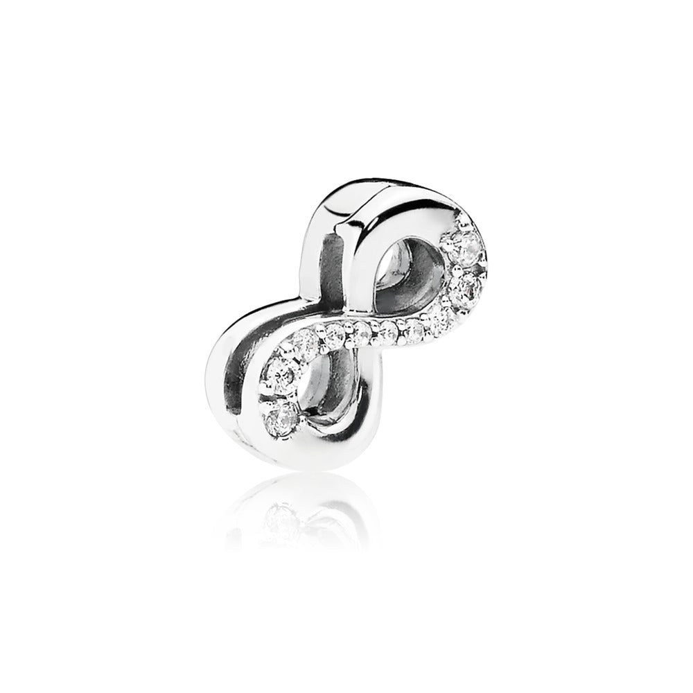 Sparkling Infinity Clip Charm