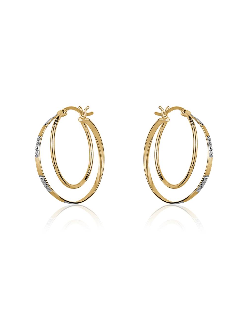 Larus Sterling Silver 26mm Hoop Earrings.