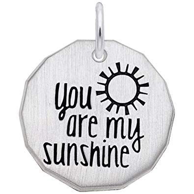 Rembrandt Sterling Silver 'You Are My Sunshine' Charm.